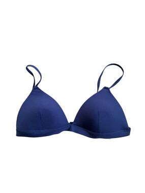 Zimmermann Bikini Top Size 1AB Navy/  Purple Structured Triangle Designer Swim